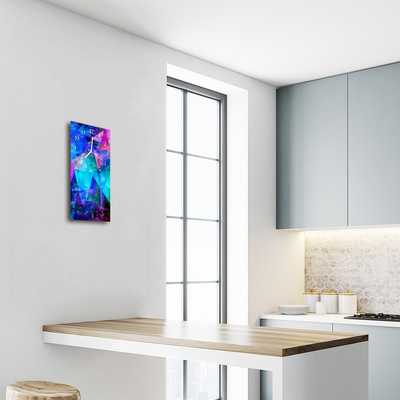 Relógio vertical Arte Gráfica Azul