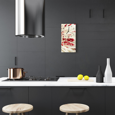 Relógio vertical Flores Flores coloridas