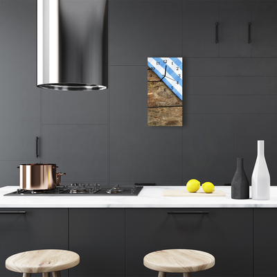 Relógio de vidro vertical Toalhas de mesa coloridas