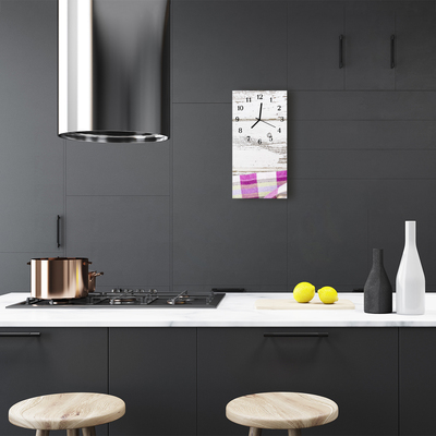 Relógio vertical Toalha de mesa cozinha colorida