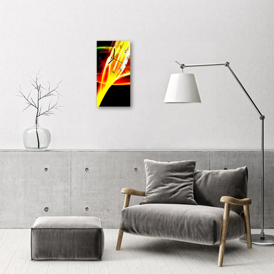 Relógio de vidro vertical Arte gráfica abstrata colorida