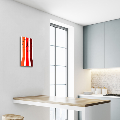 Relógio vertical Linha Art Stripe colorida