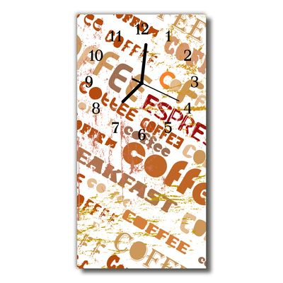 Relógio vertical Cozinha Café Bege