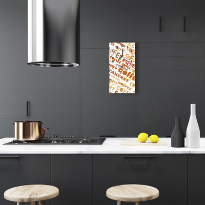 Relógio vertical Cozinha Café Bege