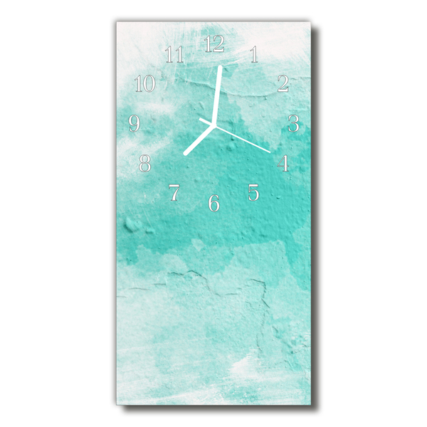 Relógio vertical Tinta de parede verde