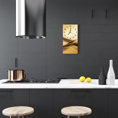 Relógio vertical Arte Abstrata bege