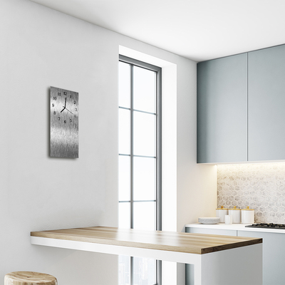 Relógio vertical Aço metal prata