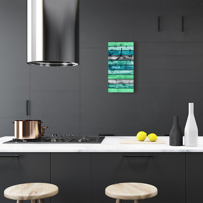 Relógio de vidro vertical Verde madeira verde