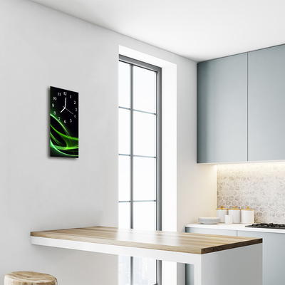 Relógio vertical Arte abstrata linhas pretas