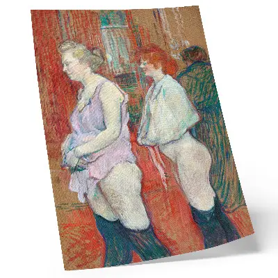 Impressão em tela Rue des Moulins (1894) de Henri de Toulouse-Lautrec em alta resolução