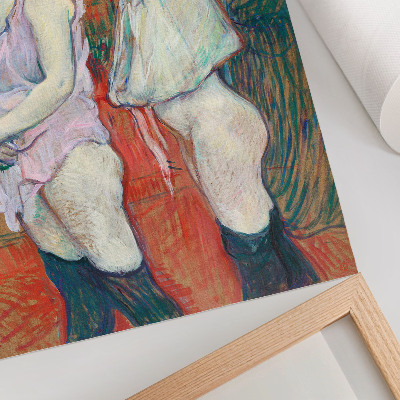 Impressão em tela Rue des Moulins (1894) pintura em alta resolução de Henri de Toulouse-Lautrec