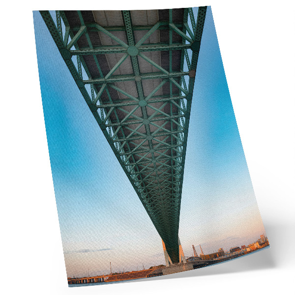 Poster para cozinha Simetria da estrutura da ponte treliçada modernidade