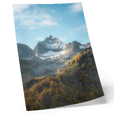 Arte de parede Montanhas e florestas em cores outonais