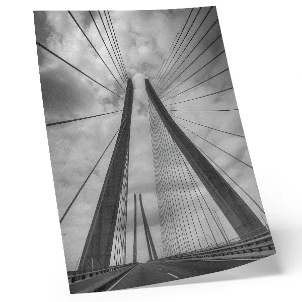 Arte de parede ponte de corda com design moderno elegante e simétrico