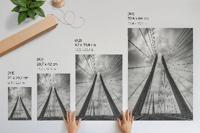 Arte de parede Ponte de corda: modernidade, elegância, simetria