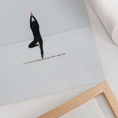 Impressão em tela Minimalismo, figura, ioga, paz, harmonia