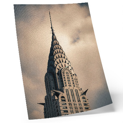 Impressão em tela Uma torre elegante, simetria visual e uma profusão de formas arquitetônicas.