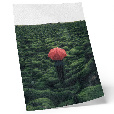 Impressão em tela Predominância de vegetação, paz, aura misteriosa, contraste