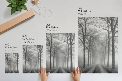 Poster para cozinha Beco da Árvore Nebulosa em estilo minimalismo moderno