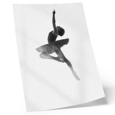 Poster decorativo A silhueta elegante de uma bailarina, cheia de dinamismo.