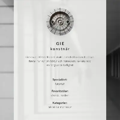 Poster decorativo com temática de arquitetura moderna, longas sombras e simetria