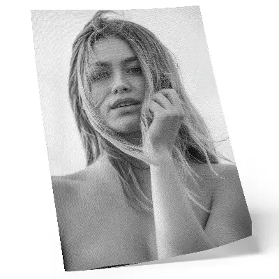 Impressão em tela retrato de uma mulher repleta de emoções