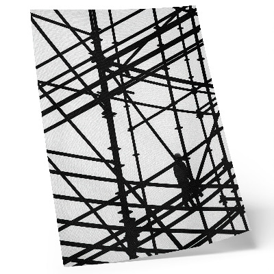 Poster decorativo Linhas contrastantes, fundo claro, estrutura, modernidade.