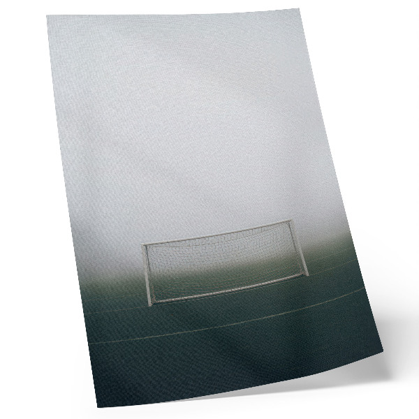 Arte de parede Gol no campo, neblina, calma, minimalismo