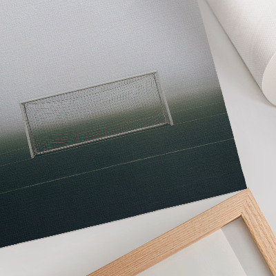 Arte de parede Gol no campo, neblina, calma, minimalismo