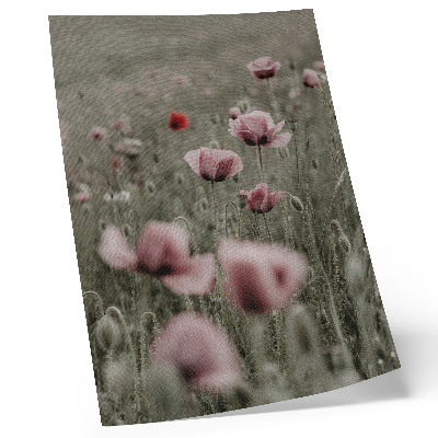 Arte de parede Papoulas em tons pastel, atmosfera romântica, flores delicadas.
