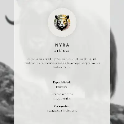 Arte de parede retrato de animal com detalhes em pelo e atmosfera rústica