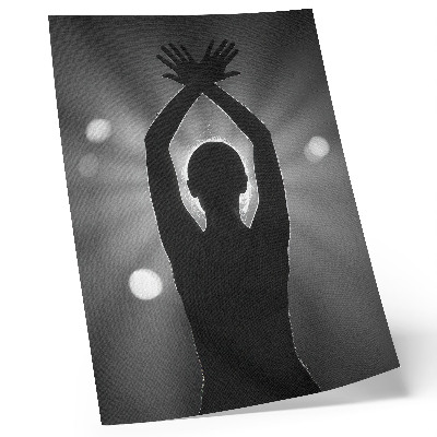 Poster decorativo Uma silhueta marcante contra os raios de luz.