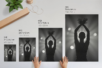 Poster decorativo Uma silhueta marcante contra os raios de luz.