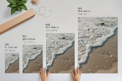 Poster para cozinha Areia, água, delicadeza, harmonia