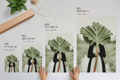 Poster para cozinha O Mistério da Natureza: Folha e Figura