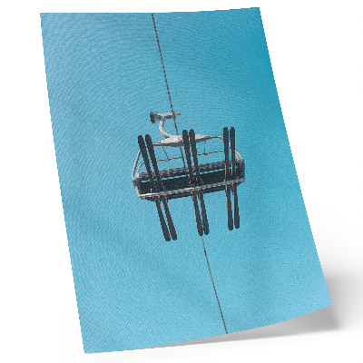 Arte de parede Teleférico contra o céu azul