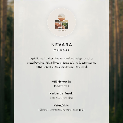 Arte de parede Floresta de inverno, árvores nevadas, paz, harmonia, natureza