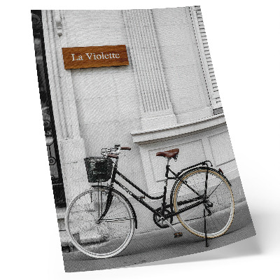 Poster para cozinha Bicicleta elegante e arquitetura clássica