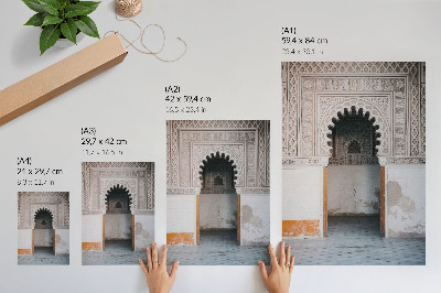 Poster para cozinha Decorações orientais e simetria na parede
