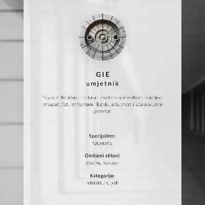 Poster para cozinha fachada creme com janelas em preto e branco no estilo clássico