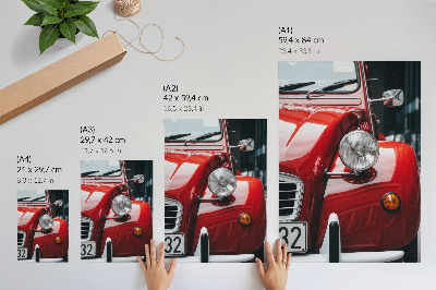 Poster para cozinha Carro clássico, detalhes expressivos, atmosfera retrô