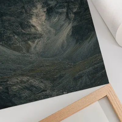 Impressão em tela picos majestosos em natureza em estado bruto
