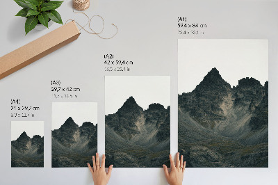 Impressão em tela Picos majestosos, natureza em estado bruto.