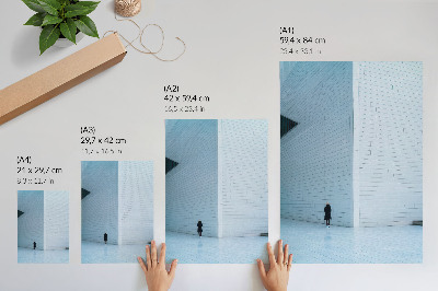 Poster decorativo Uma parede impressionante com padrões geométricos.