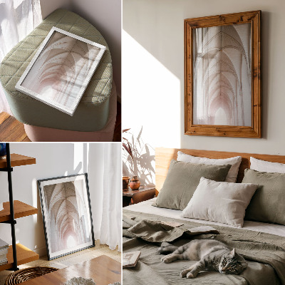 Impressão em tela Abóbadas elegantes, arcos, simetria, espaço luminoso