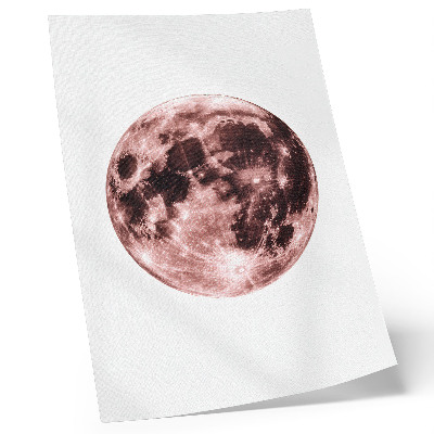 Impressão em tela Predominância de tons quentes nos detalhes da lua