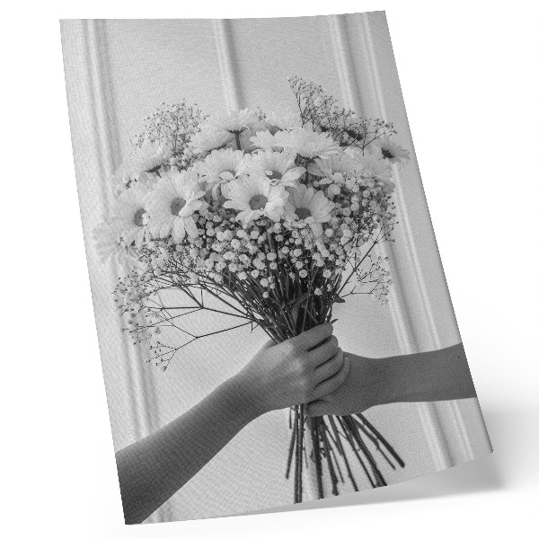 Poster para cozinha Flores delicadas, minimalismo, elegância, sutileza.