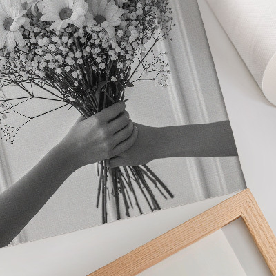 Poster para cozinha Flores delicadas, minimalismo, elegância, sutileza.