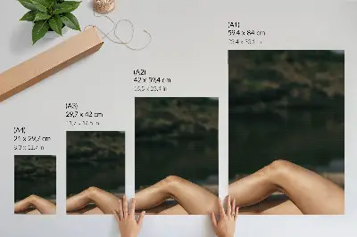 Poster para cozinha com estética minimalista em tom natural