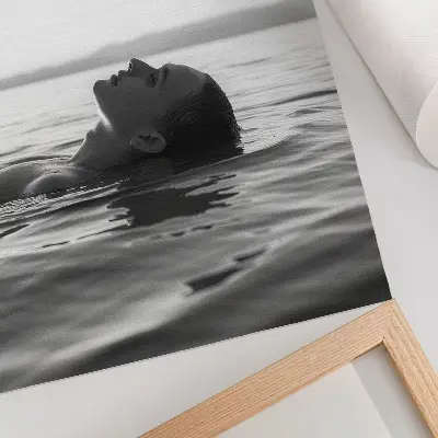 Poster decorativo estética em preto e branco com estilo minimalista elegante